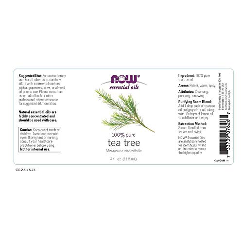 Now Foods Tea Tree Oil, 4 Ounces, Pack Of 3 #TOP2