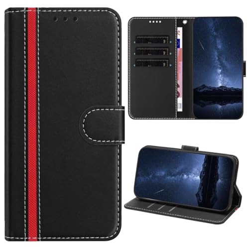 CYXHCJYH Infinix Hot 60 Pro+ Plus 4G�Ή� �X�g���C�v���U�[�E�H���b�g�t�H���J�o�[ �J�[�h�z���_�[�X���b�g3�t�� �L�b�N�X�^���h �ϏՌ��P�[�X Infinix Hot 60 Pro+ Plus 4G-�u���b�N