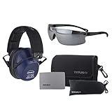 Titus 34db安全Earmuff &眼鏡コンボ Navy Blue