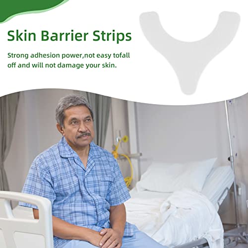 Ostomy Bag Flange Barrier Strips, 20/40 Pcs Elastic Barrier Strips For Colostomy Supplies Skin Barrier Strips Hydrocolloid Ostomy Extenders (20Pcs,Y-Shape) #TOP7