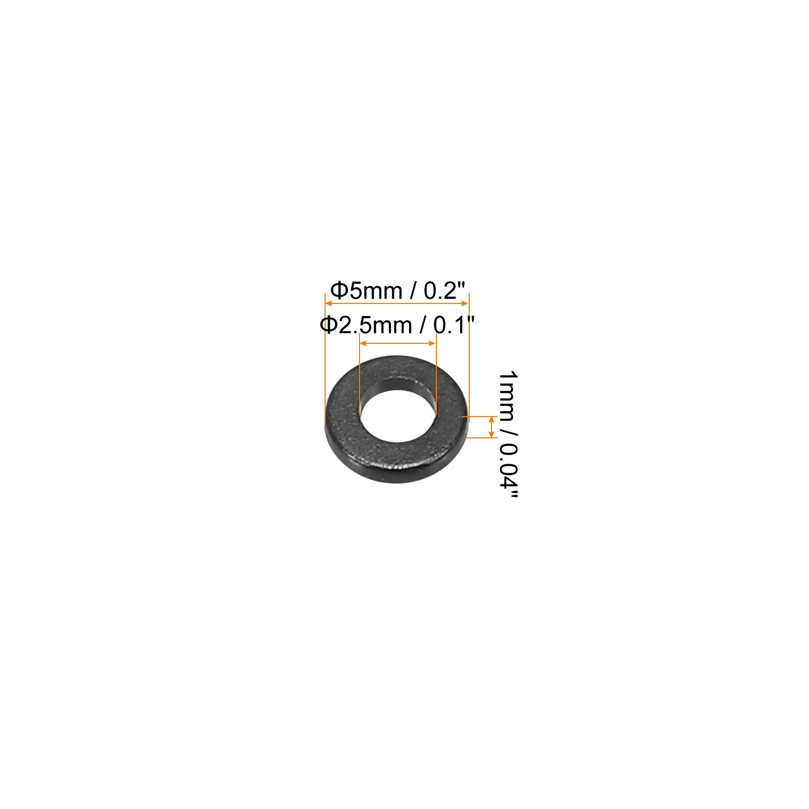 PATIKIL M2.5 Nylon Flat Washer - Image 2