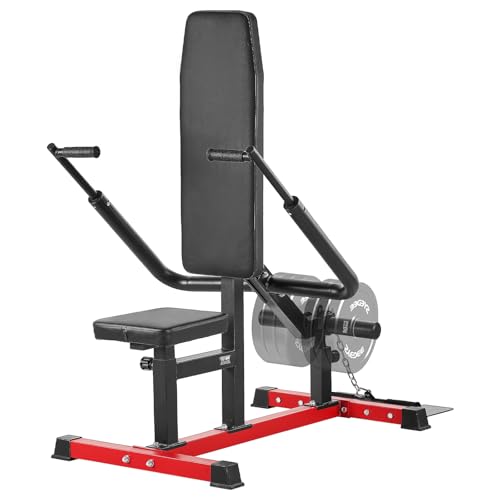 VEVOR Seated Dip Machine, Tricep Bicep Press Down Machine with Cable Bar, Adjustable Seat, and...