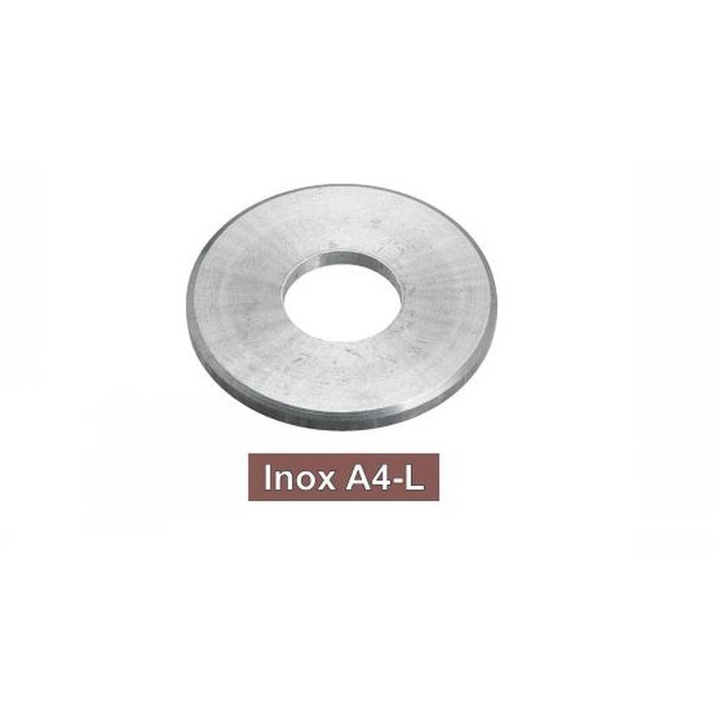 10 arandelas planas extra grandes tipo LL 27 mm - NFE 25513 - NFE25-514 - ISO 7089 - Inox A4 - D-Work