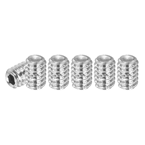 PATIKIL 30 Pezzi Viti Senza Testa Esagonale, M2x2mm Bullone Viti di Arresto Acciaio Inossidabile 304 Viti Esagono Incassato per Riparazione di Maniglie Porte Apparecchi di Illuminazione