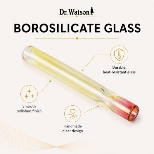 Boquilla hecha a mano Dr. Watson de cristal 7.6 cm para cigarrillos extra delgados 4