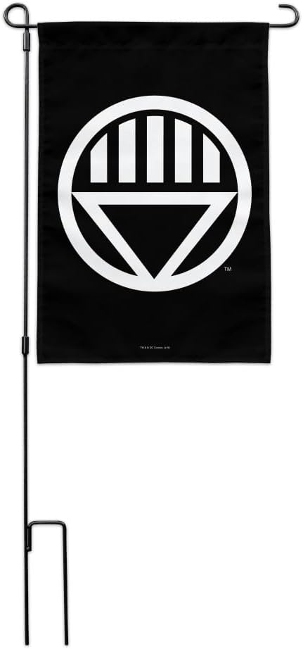 Green Lantern Blackest Night Black Lantern Logo Garden Yard Flag