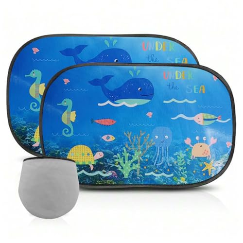 Auriselle 2 Stück Auto Sonnenblende mit UV-Schutz Sonnenschutz für...