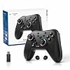 AceGamer Aurora II 2.4G Wireless Bluetooth Controller for PC/Android/Switch/iOS/Switch 2/Steam Deck with Rotary Motors, RGB Hall Effect Joysticks – Upgraded PC Gaming Controller and Back Buttons Lock