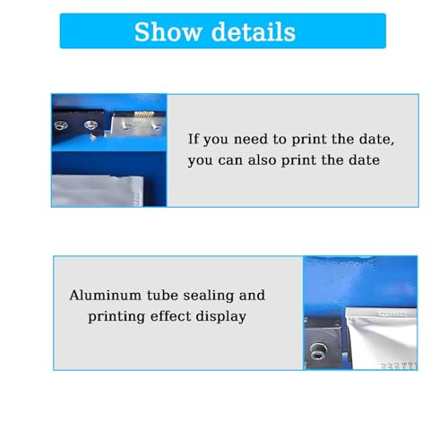 Scellant manuel en aluminium avec tampons de date pour codage efficace - 4