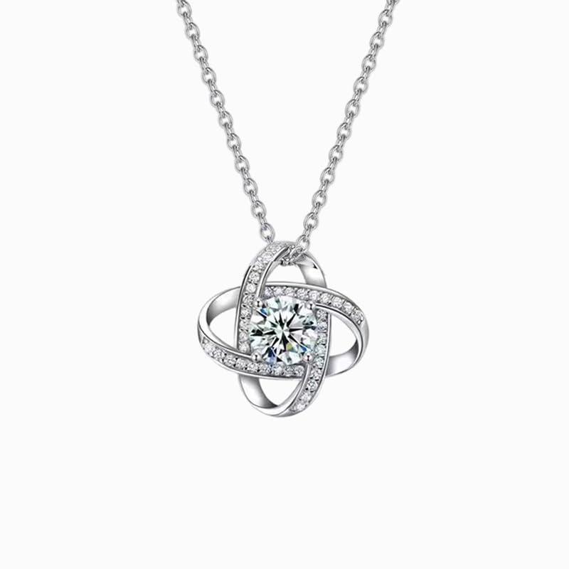 AOQINGClover zircon pendant necklace, a contemporary fashion selection, is very sparkling and a symbol of lucky