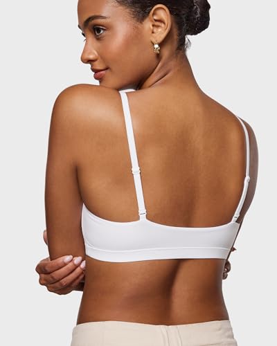 Image of INLYRIC Women's Inbarely Bralettes Cami Bras No Underwire Wireless Seamless Unlined Comfort Sports Bra