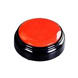 Sound Talking Button - Recording Your Voice Button- Answer Buzzer -30 Seconds Recording- Easy Press button With High Sound Quality (Red + Black)