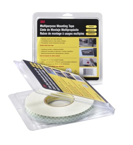 Image of 3M Double Coated Urethane Foam Tape 4016, Off White, 1 in x 36 yd, 62 mil, Retail Pack