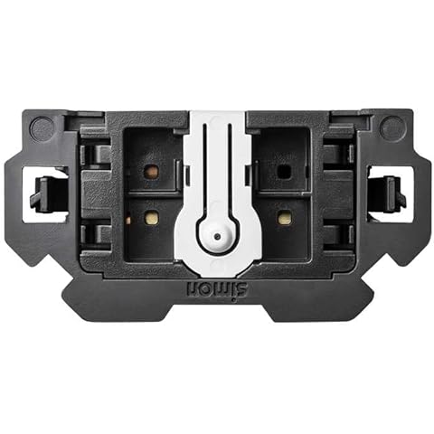 Conmutador pulsante SIMON 100 en color negro Cover
