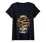 Photo Gallery donna magical designer - christmas designer im a graphic designer maglietta con collo a v Photo Gallery donna magical designer - christmas designer im a graphic designer maglietta con collo a v