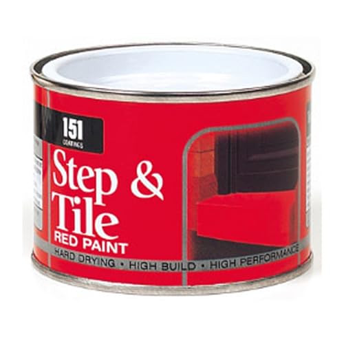 151 Coatings Step & Tile Paint Red, Easy-To-Apply, Quick Drying, Long-Lasting Protection, Interior And Exterior Use, DIY Enthusiasts, Perfect For Stone, Brick, Masonry, Steps, Tiles, Concrete Surfaces