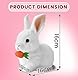 ANSTEN Interaktiver Bunny Pal - Mein Realistisches Kaninchen Spielzeug, 2025 Neu Hüpfendes Kaninchen Spielzeug mit Geräuschen, Ostern Plüschhase,Ostergeschenke Kinder, Jungen, Mädchen