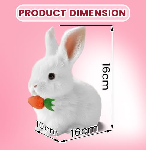 ANSTEN Interaktiver Bunny Pal - Mein Realistisches Kaninchen Spielzeug, 2025 Neu Hüpfendes Kaninchen Spielzeug mit Geräuschen, Ostern Plüschhase,Ostergeschenke Kinder, Jungen, Mädchen