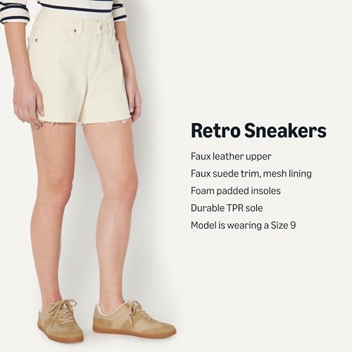Image of Amazon Essentials Women's Low Top Retro Sneaker with Padded Collar