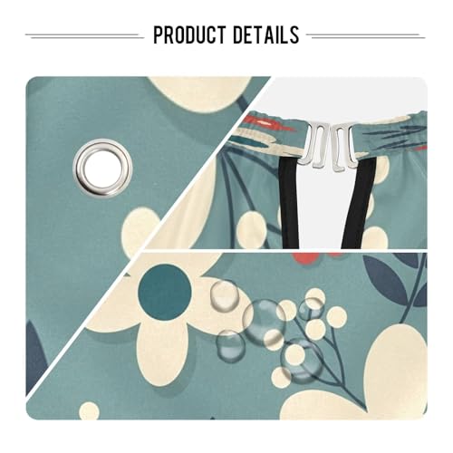 Capa profesional impermeable para corte de cabello floral crema y roja miniatura 4