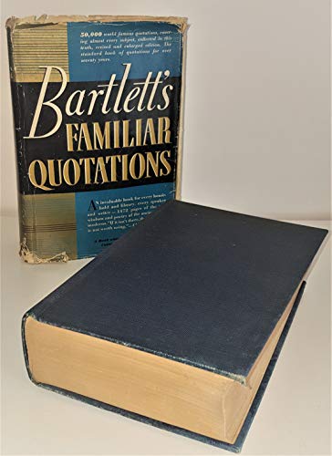 Bartlett's Familiar Quotations - 10th edition B0035R1GBM Book Cover