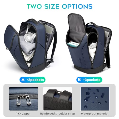 Image of BANGE Business Commute Backpack Waterproof fit 15.6 Inch adopt in Commute,Travel Durable Backpack (Blue)