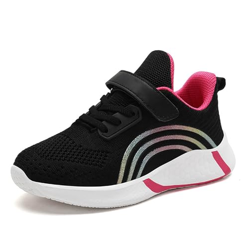 Childrens Kids Strap Sneakers Mesh Breathable Tennis Running Sport Shoes Boys Girls No Lace Non Slip Athletic Shoes