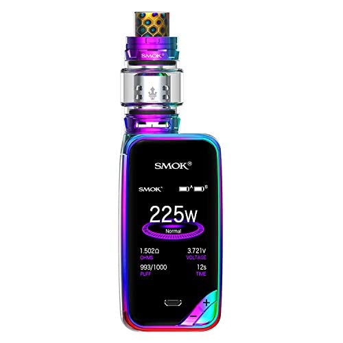 Smok X-priv 225W TC Mod Plein Écran Kit avec TFV12 Prince Tank 8ML Cigarette Electronique Kit Complet - Sans Tabac Ni Nicotine (Prisme Rainbow)