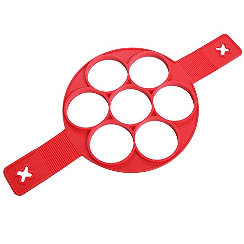 Yicare Moulle Pancake Silicone, Pancake Maker, Antiadhésif Outil de Cuisine Anneau Maker Crêpes Accessoires Ring Egg Flip Ronds Moule à ?uf Fromage Egg Cooker Cuisine Gadget