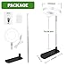 LBW Grow Light for Indoor Plants, Full Spectrum Plant Light with Base, Height Adjustable Plant Growing Lamp with Auto On/Off Timer 6/8/12/16H, 3 Colors,5 Dimmable Brightness, for Small Plants, White