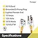 Thonapa 25 Foot Outdoor Extension Cord - 12/3 Heavy Duty Yellow Extension Cable with 3 Prong Grounded Plug for Safety - Great for Garden and Major Appliances