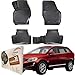 Produktbild Trimak Passgenau 3D Fussmatten Auto Kompatibel mit Volvo XC60 1 Gen 2008-2017 Auto Zubehör 1. und 2. Reihe Gummimatten Autos TPE Allwetter Geruchlos rutschfest Vorne & Hinten Schwarz