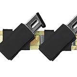 Dlaeey 2 Pack 40º Angled Right-Handed Pistol Magazine Pouch, MOLLE Handgun Mag Holder with Quick Release Insert for Easy Access, Universal Mags Holster for 9mm/.40 Cal/ 45Acp S&W/Sig (Black)