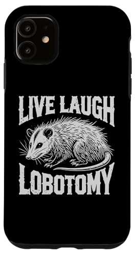 Opossum Live Love Lobotomie Possum Lobotomies Poubelle Chat Coque pour iPhone 11