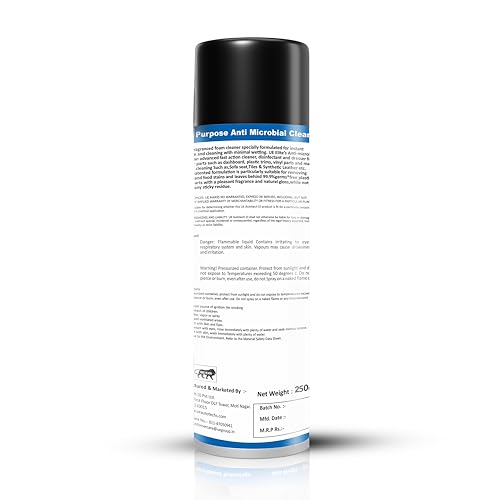Image of UE Elite Upholstery & Carpet Cleaner (250ml) | Can be used as a Car Interior for Car Seat, Sofa, Carpet, Roof & More | Includes Cleaner Brush & Cloth