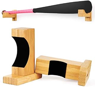 Gonex Baseball Bat Display Wall Mount Baseball Holder Bat Rack for Softball