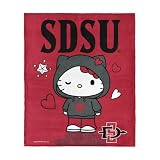 Hello Kitty San Diego State Aztecs Silk Touch Throw Blanket, 46 x 60 in
