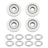 PATIKIL 4Stk 8x30x10mm Kugellager Führungsrolle Rollensatz Nylon Weiß ...
