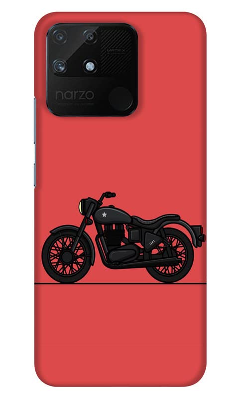 Next Door EnterprisesBullet Back Cover for Realme Narzo 50A (Poly Carbonate | Pink)