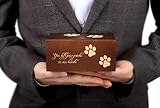 Goldentag Pet Urns for Dogs Ashes – Premium Pine Tree Wood Cremation Urn for Small Pets, Cats, Dogs