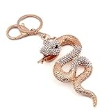 Material: Legierung + Strass Schlüsselring Ornament Nette Schlangen Schlüsselanhänger Schlüsselanhänger Kristall Netter Anhänger Für Auto Schlüsselanhänger Ringe Frauen Schmuck