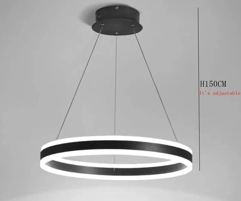 Lustre de plafond led suspendu à intensité variable pour table à manger