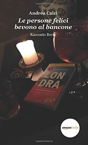 Le persone felici bevono al bancone