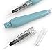 ARTEZA Water Brush Pen, Set of 4, Assorted Soft Nylon Bristle Tips, Self-Moistening Water Brush, Refillable Water Pen