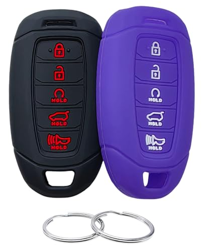 Coque de clé en silicone pour Hyundai Palisade et Ix35 protection télécommande