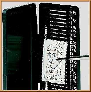 Lindner Stamp Collecting Perforation Gauge Phila-Combi - Revolutionary #2099 by LINDNER