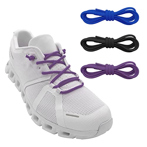Image of 3 Pairs Elastic No Tie Shoe Laces, Stretch Bungee Laces