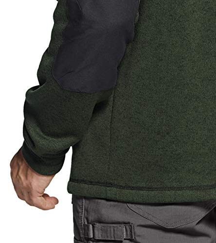 Cqr Men's Thermal Fleece Half Zip Pullover, Winter Outdoor Warm Sweater, Lightweight Long Sleeve Sweatshirt, Half Zip Sweater Fleece Heather Olive, Large #TOP7