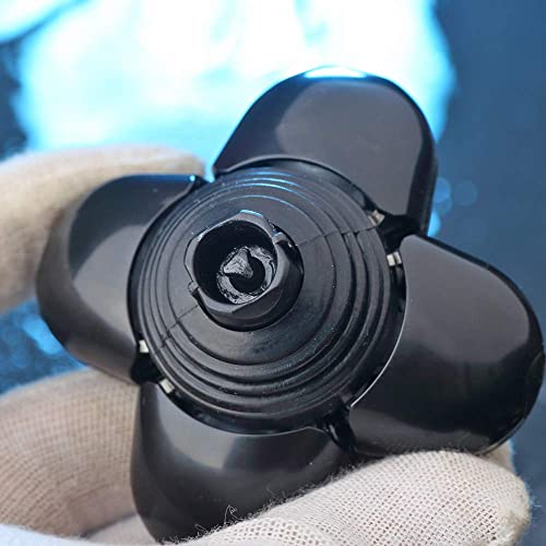 Image of Electric Shaver Replacement Head 5 Blades Replacement Shaver Head Blade 5 Heads Beard Electric Razor Shaver Head (Silvery)