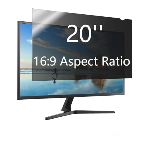 20 Inch Privacy Screen Filter for Widescreen Monitor (16:9 Aspect Ratio) - Please Measure Carefully!